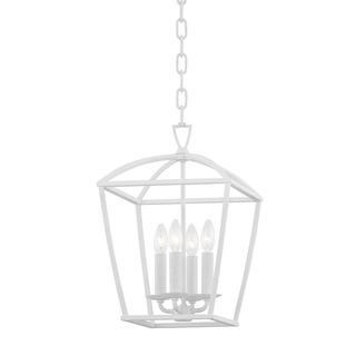 Bryant Lantern with White Plaster Finish