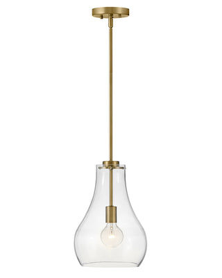 Frankie Small Single Light Pendant in Lacquered Brass