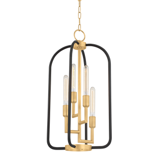 Angler Lantern with Aged Brass Finish