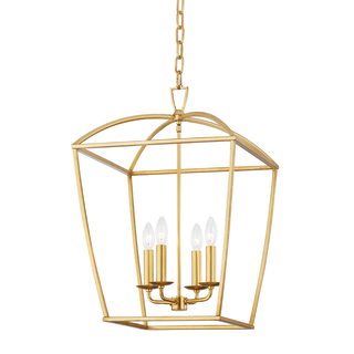 Bryant Lantern with Gold Leaf Finish