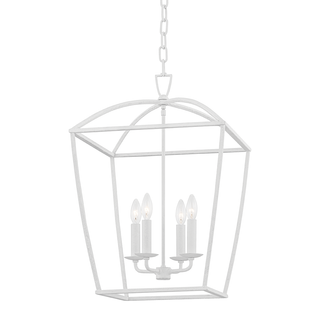 Bryant Lantern with White Plaster Finish