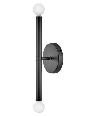 Millie Medium Two Light Tall Sconce in Black