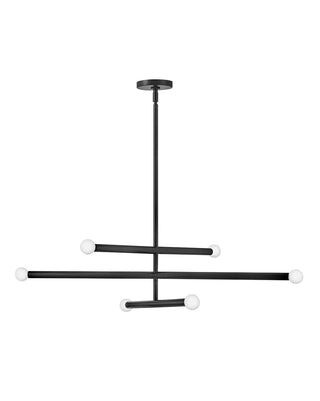 Millie Medium Convertible Mobile Multi Tier Chandelier in Black