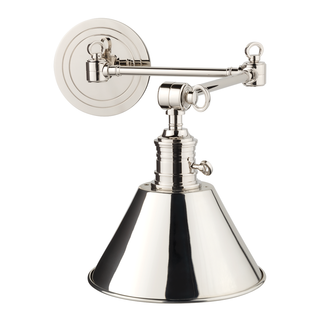 Garden City Wall Sconce with Polished Nickel Finish