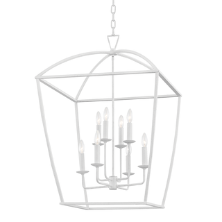 Bryant Lantern with White Plaster Finish