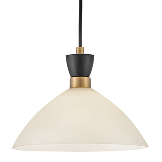 Simon Medium Single Light Convertible Pendant in Black