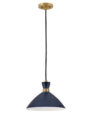 Simon Medium Single Light Convertible Pendant in Matte Navy
