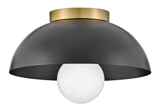 Stu Small Flush Mount in Black