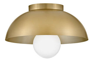 Stu Small Flush Mount in Lacquered Brass