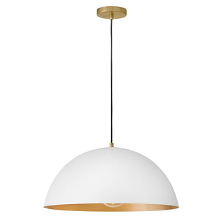 Lou Large Pendant in Matte White