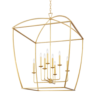 Bryant Lantern with Gold Leaf Finish