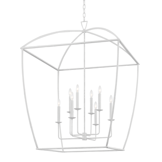 Bryant Lantern with White Plaster Finish