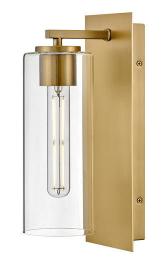 Lane Medium Single Light Sconce in Lacquered Brass
