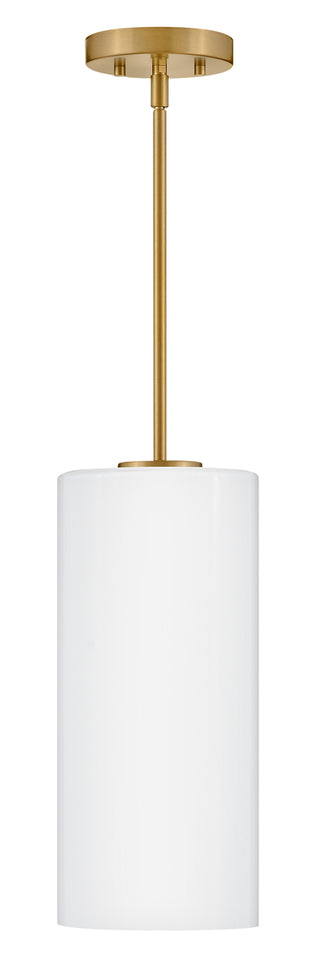 Lane Extra Small Single Light Pendant in Lacquered Brass