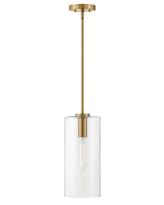 Lane Extra Small Single Light Pendant in Lacquered Brass