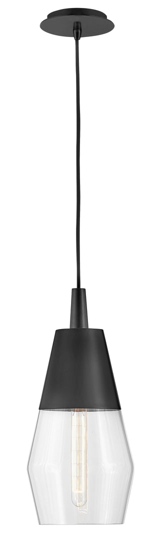 Livie Small Single Light Convertible Pendant in Black