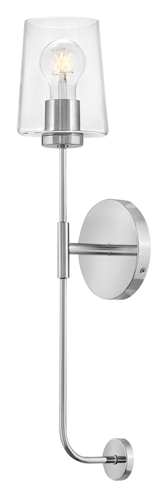 Kline Medium Single Light Vanity in Chrome