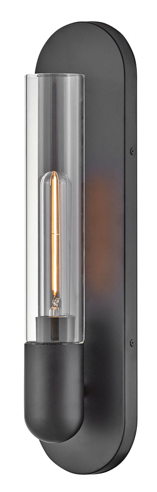 Tully Medium Single Light Sconce in Black