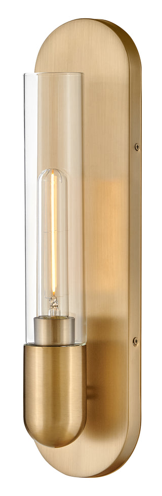 Tully Medium Single Light Sconce in Lacquered Brass