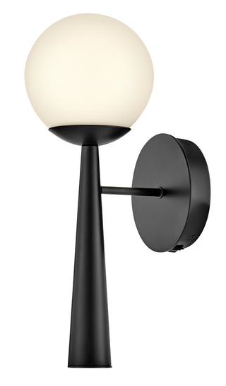 Izzy Medium Single Light Sconce in Black