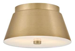Tess Small Flush Mount in Lacquered Brass