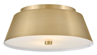 Tess Medium Flush Mount in Lacquered Brass