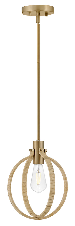 Fallon Medium Pendant in Lacquered Brass