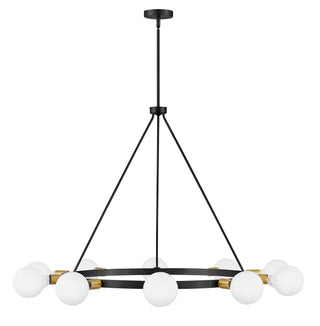 Orla Large Single Tier Chandelier in Black