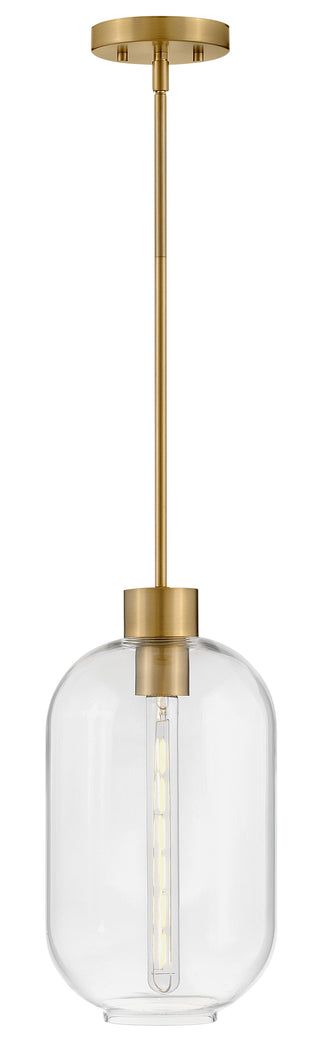 Greer Small Pendant in Lacquered Brass