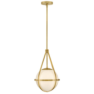 Colby Small Pendant in Lacquered Brass
