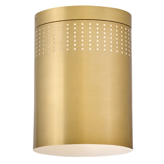 Casey Small Flush Mount in Lacquered Brass