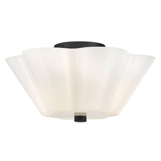 Honey Medium Semi-Flush Mount in Black