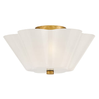 Honey Medium Semi-Flush Mount in Distressed Brass
