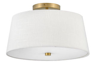 Beale Medium Flush Mount in Lacquered Brass