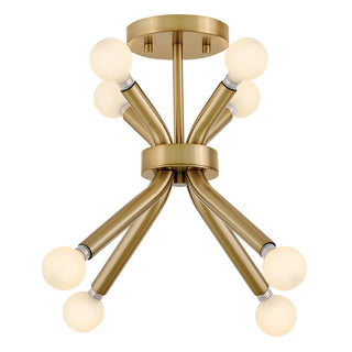 Axton Small Convertible Pendant in Lacquered Brass