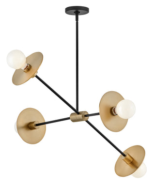 Lulu Medium Mobile Single Tier in Lacquered Brass