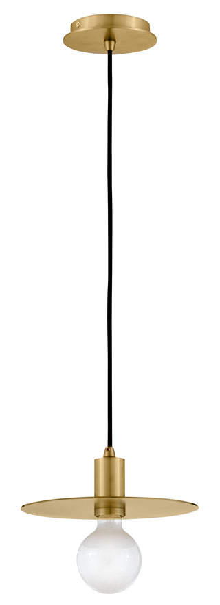 Lulu Small Convertible Pendant in Lacquered Brass