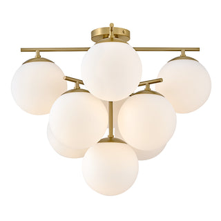 Julep Large Flush Mount in Lacquered Brass