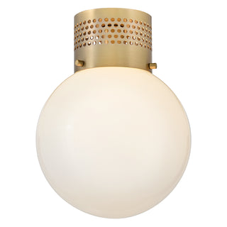 Taj Small Flush Mount in Lacquered Brass