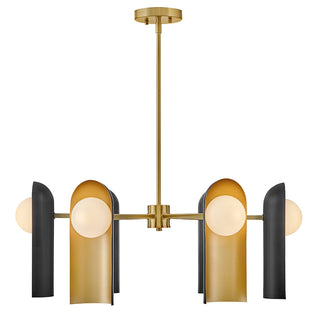 Zuri Medium Single Tier in Lacquered Brass