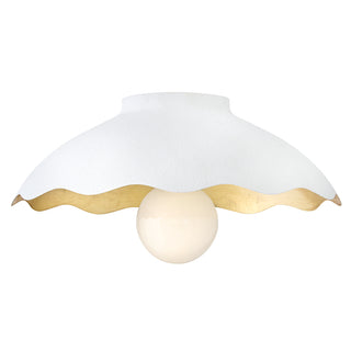 Darla Medium Flush Mount in Textured Plaster