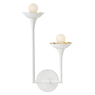 Darla Medium Two Light Sconce in Textured Plaster