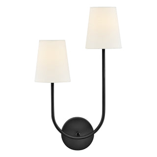 Cora Large Two Light Sconce in Black