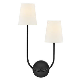 Cora Large Two Light Sconce in Black