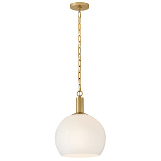 Rivi Medium Pendant in Lacquered Brass