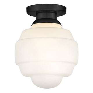 Penny Small Flush Mount in Black