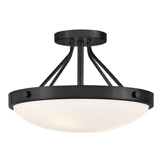 Gus Medium Semi-Flush Mount in Black