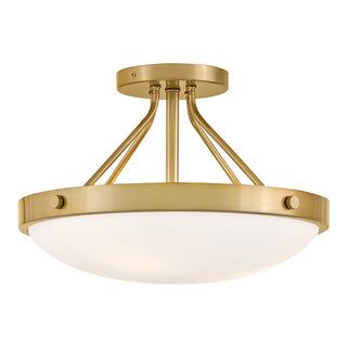 Gus Medium Semi-Flush Mount in Gold