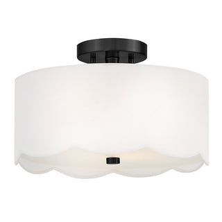 Bliss Medium Semi-Flush Mount in Black