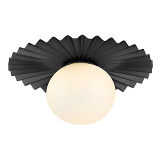 Stevie Small Flush Mount or Sconce in Black